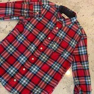 Abercrombie kids plaid button down.
